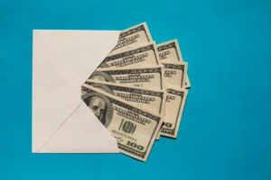 dollars in envelope to pay independent contractor