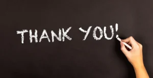 Thank you note