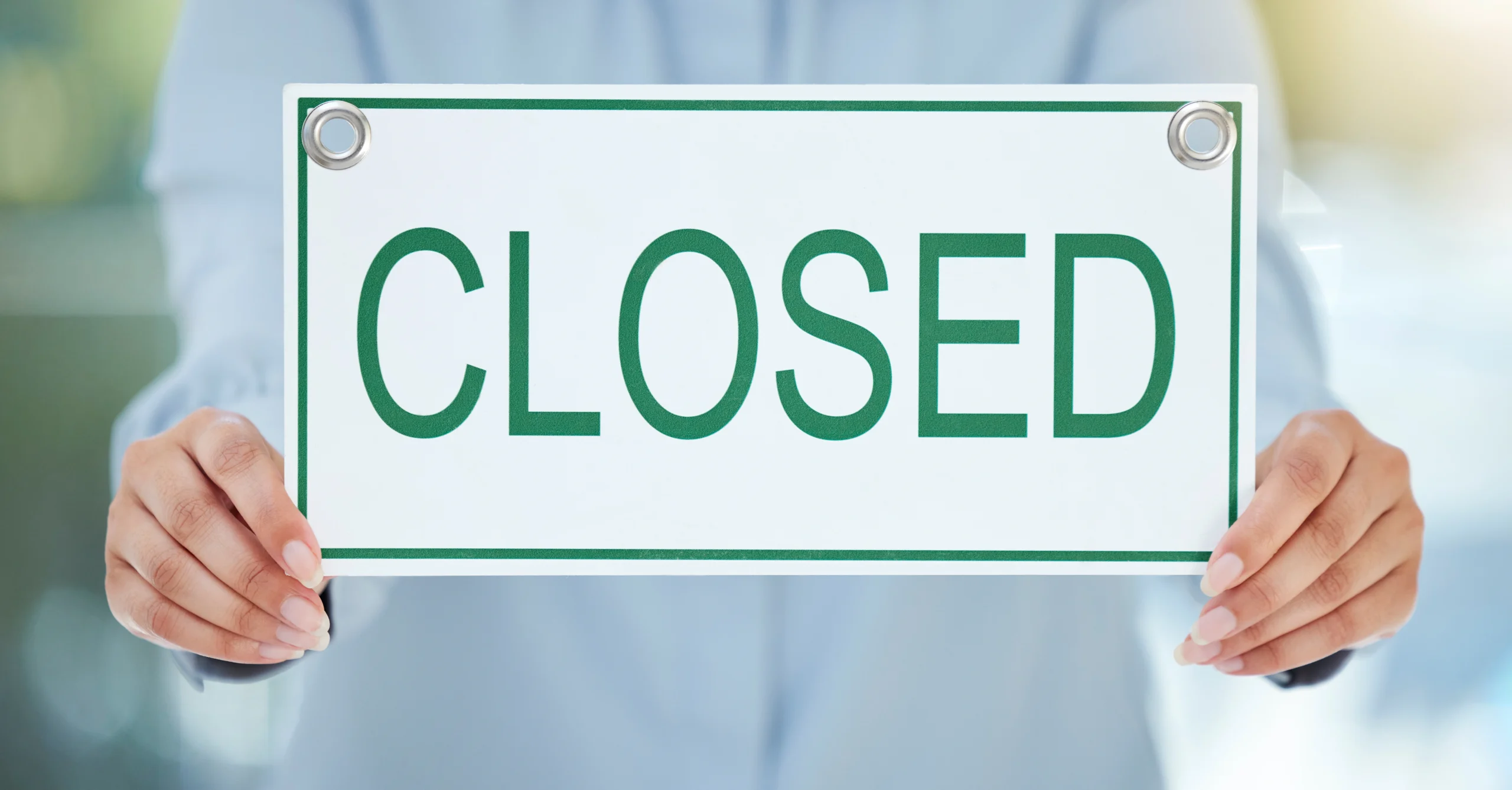 Business closed due to death of the owner