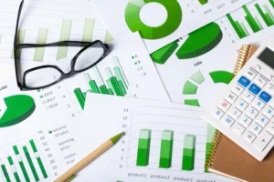 Financial analysis charts