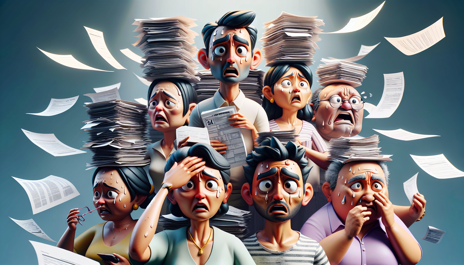 An illustration depicting real-life examples of tax evasion cases, highlighting the consequences faced by individuals.
