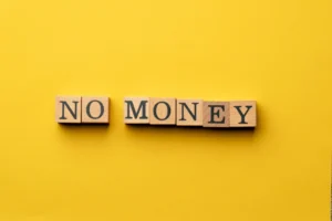 No money