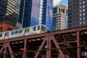 train in Chicago