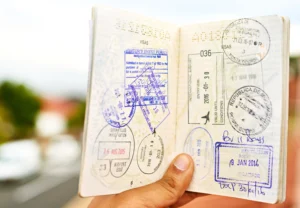 passport with visa