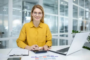 smiling accountant