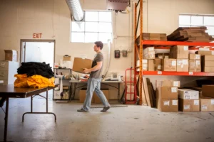 crowded warehouse